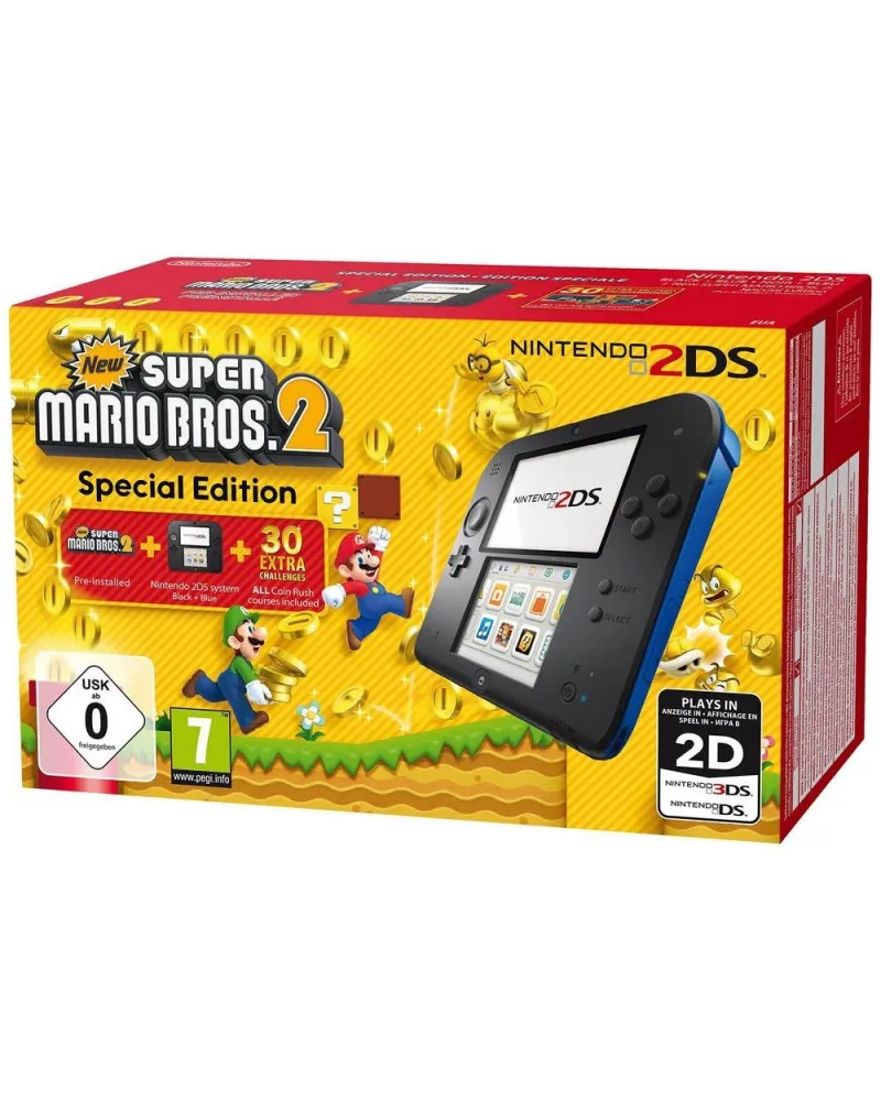 Konzola Nintendo 2DS Black & Blue + New Super Mario Bros. 2 