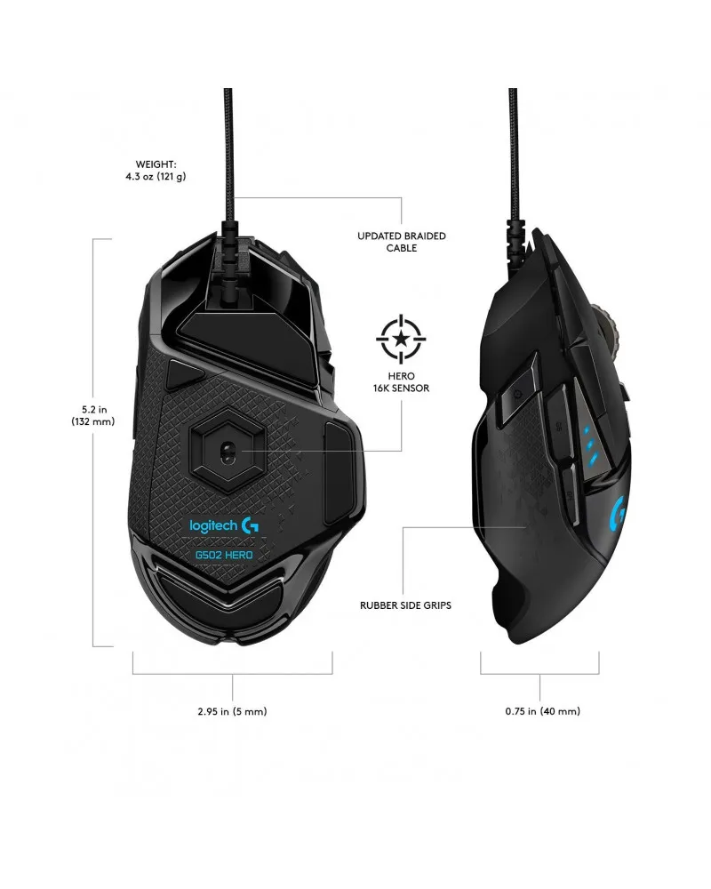 Miš Logitech G502 Hero 