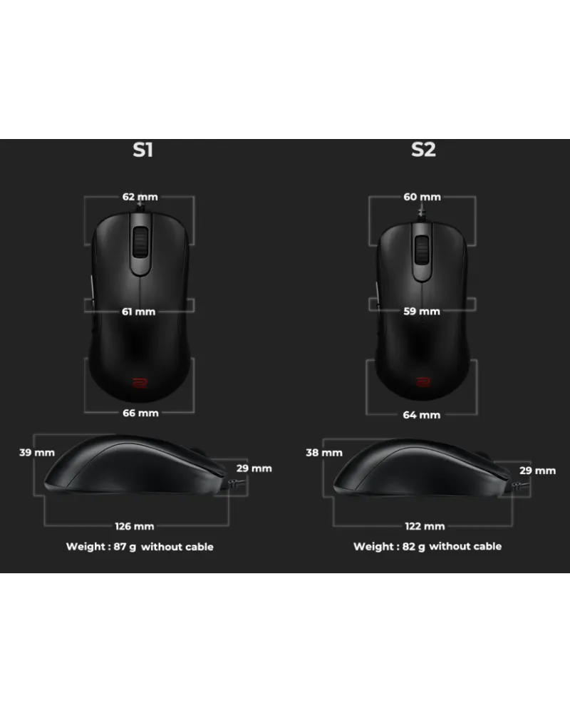 Miš Zowie S1 Black 