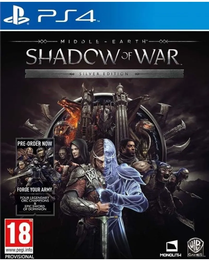 PS4 Middle Earth - Shadow of War - Silver Edition 