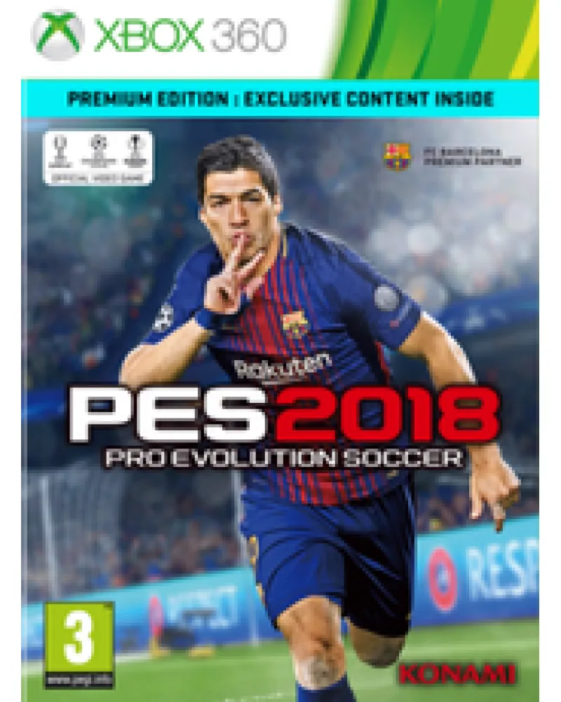 XB360 Pro Evolution Soccer 2018 - PES 2018 Premium Edition 