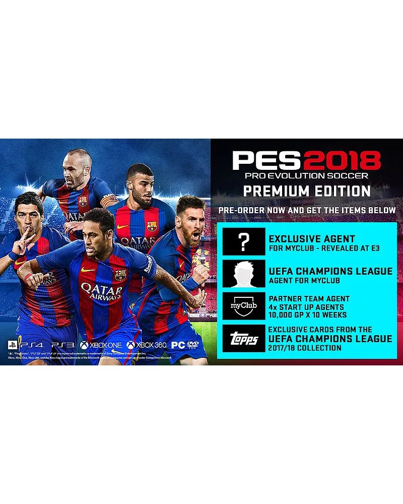 XB360 Pro Evolution Soccer 2018 - PES 2018 