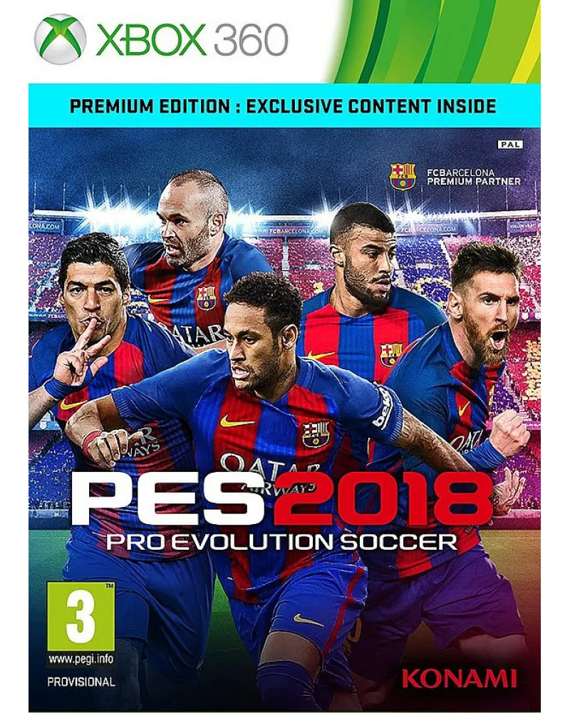 XB360 Pro Evolution Soccer 2018 - PES 2018 