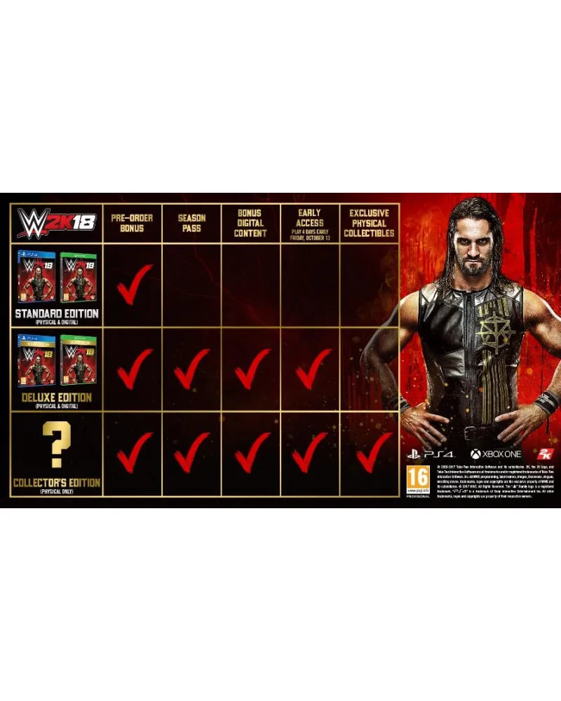 XBOX ONE WWE 2K18 