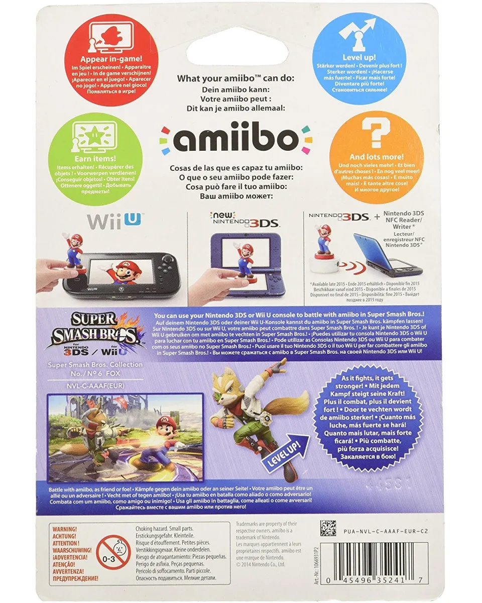 Amiibo Super Smash Bros - Fox No. 6 