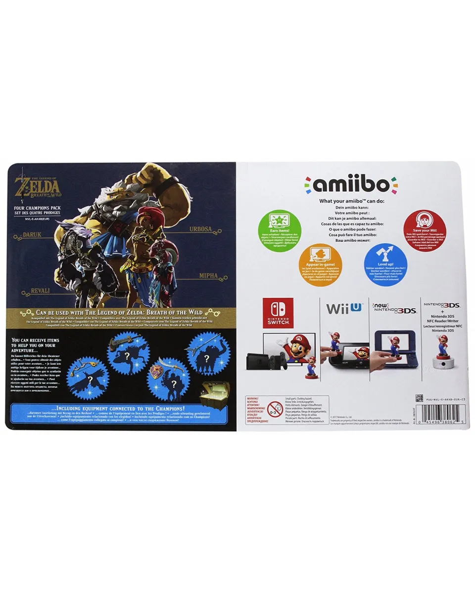 Amiibo The Legend of Zelda - Breath of the Wild Champions 4-Set 
