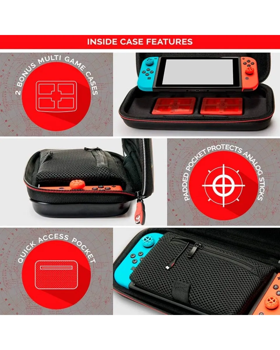 Torbica BigBen Deluxe Travel Case & Cartridge Case - Super Mario - Odyssey 