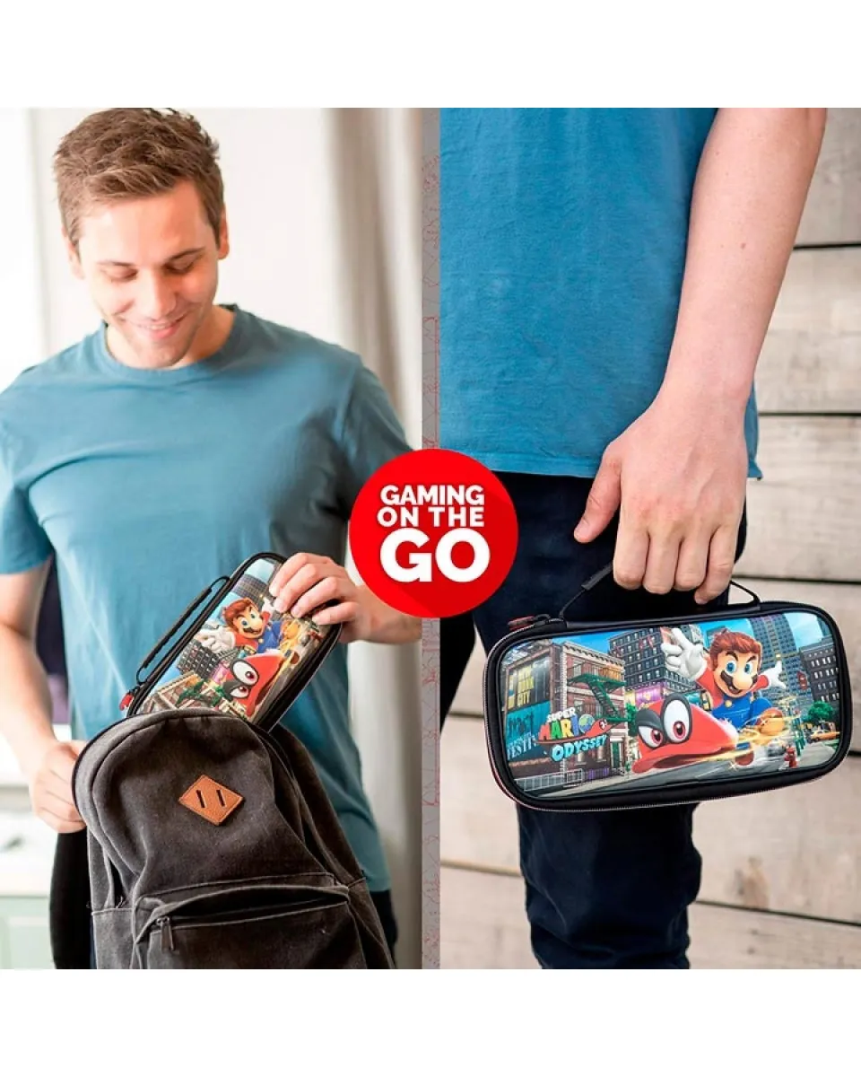 Torbica BigBen Deluxe Travel Case & Cartridge Case - Super Mario - Odyssey 