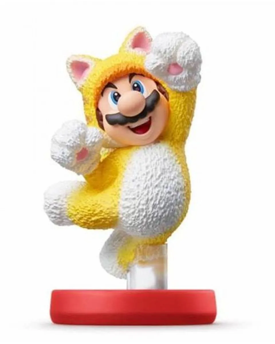 Amiibo Super Mario Cat Mario & Cat Peach Double Pack 