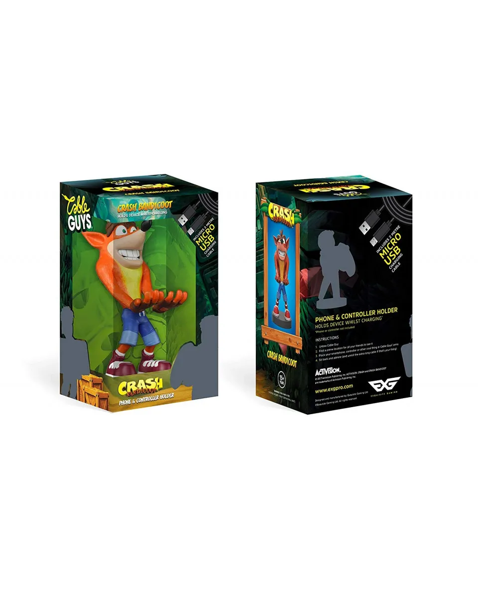 Cable Guys Crash Bandicoot - Crash Bandicoot 