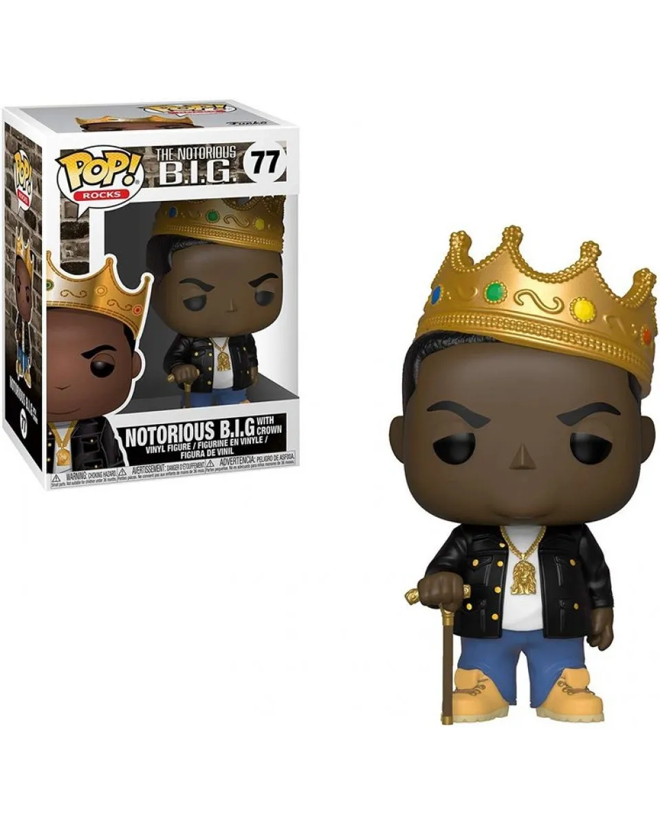 Bobble Figure Rocks - Notorious POP! - B.I.G.l Crown 