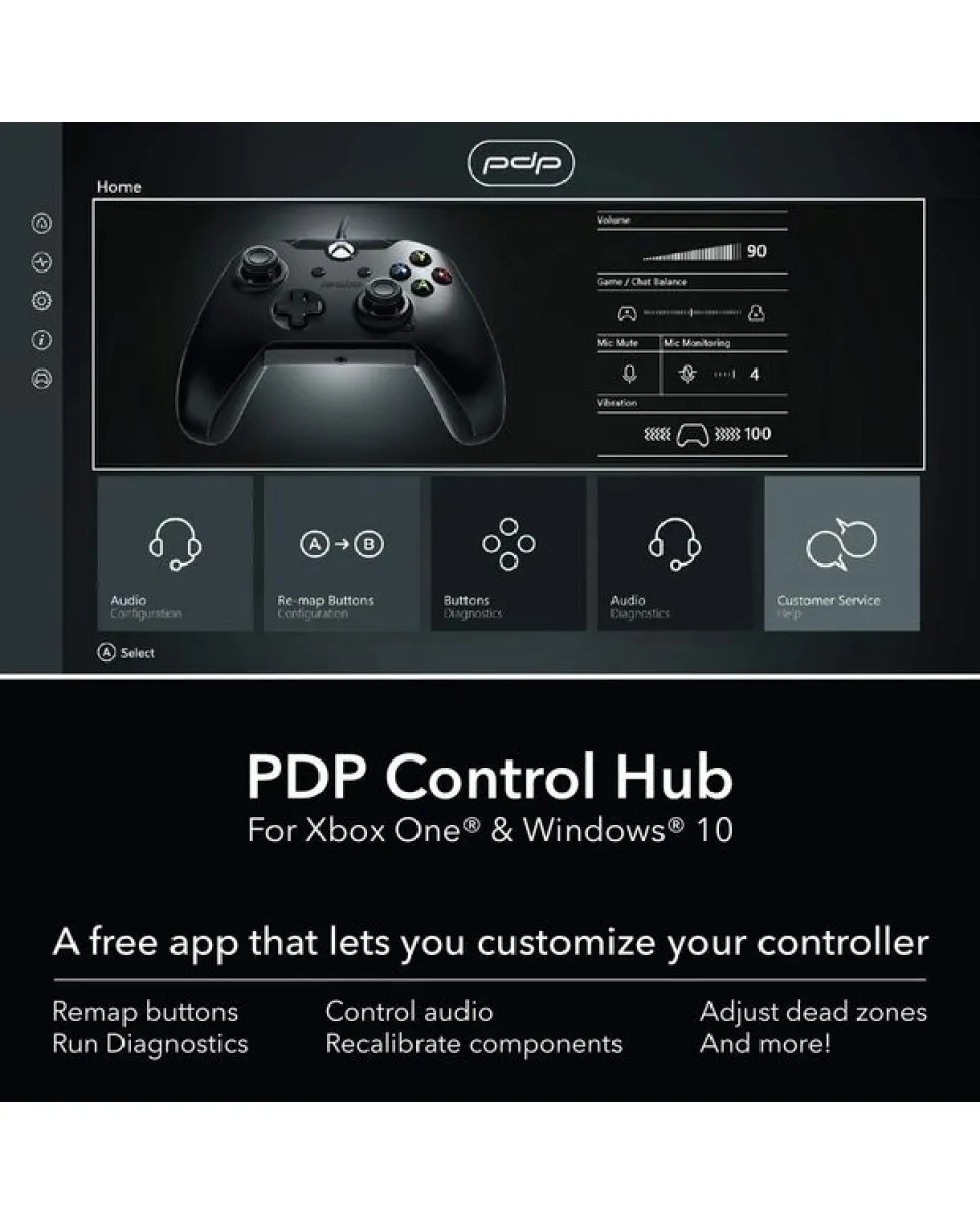 Gamepad PDP Stealth Raven Black 