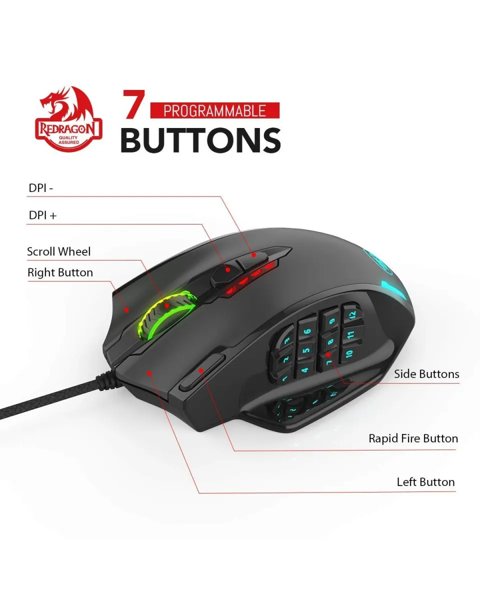 Miš ReDragon Impact M908 