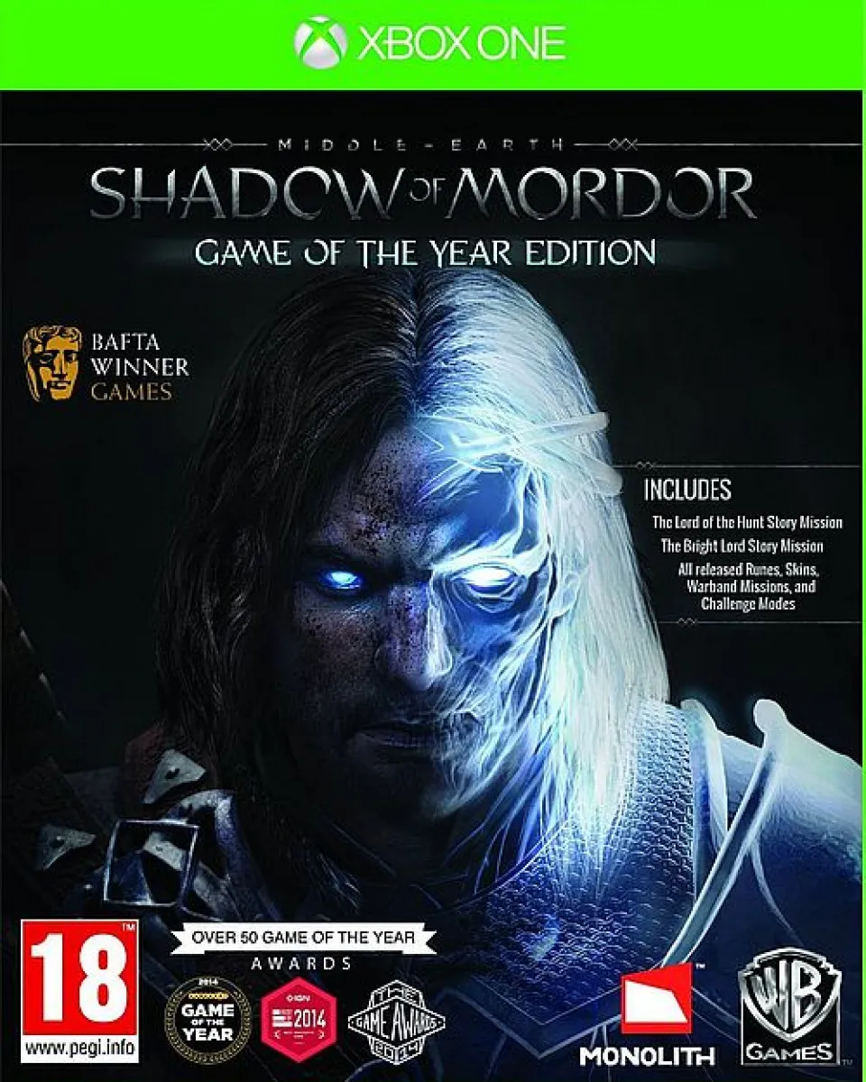 XBOX ONE Middle Earth - Shadow Of Mordor - Game Of The Year Edition 