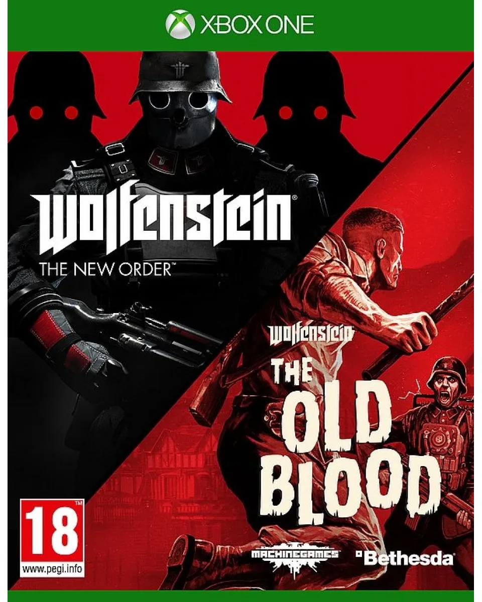 XBOX ONE Wolfenstein - The New Order + The Old Blood 