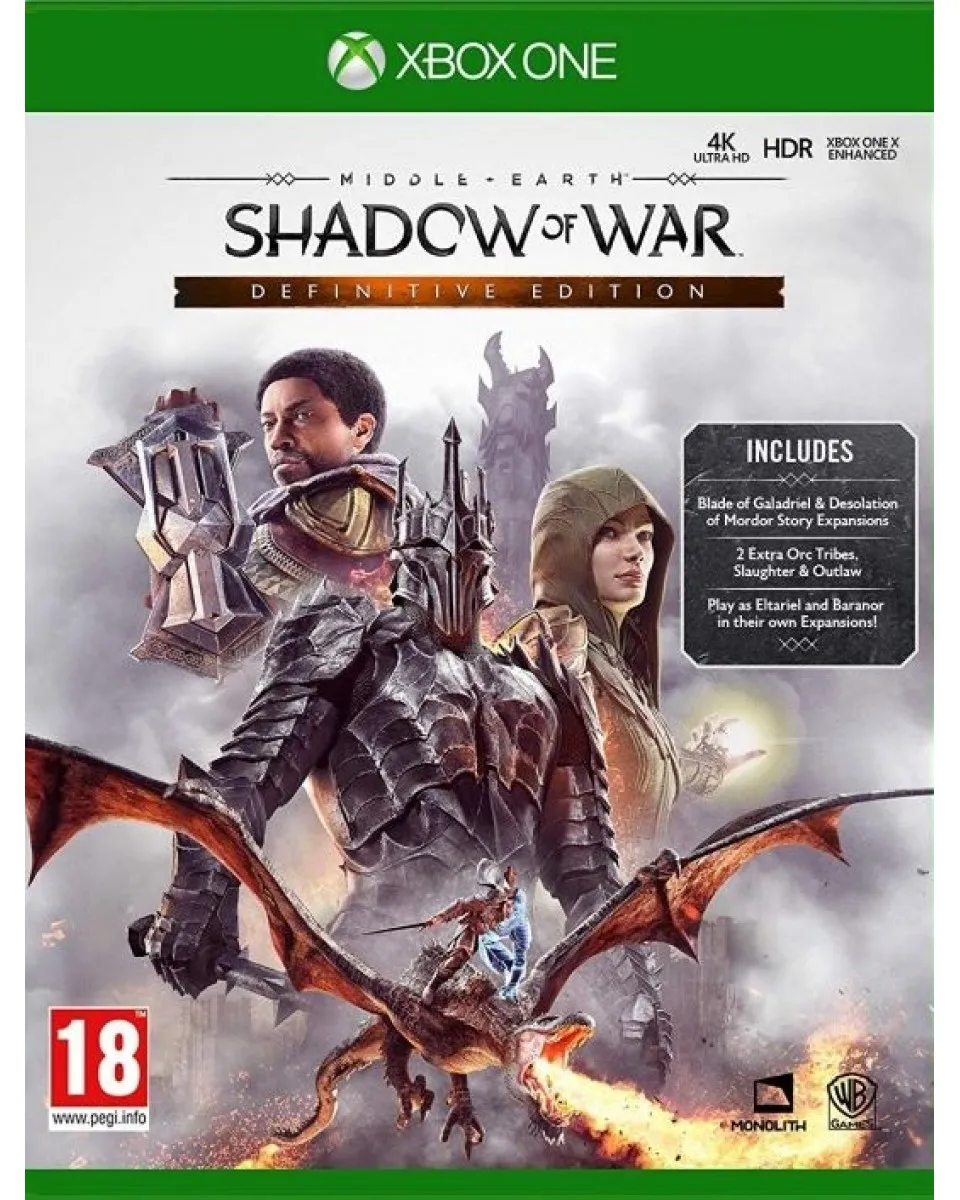XBOX ONE Middle Earth - Shadow of War - Definitive Edition 