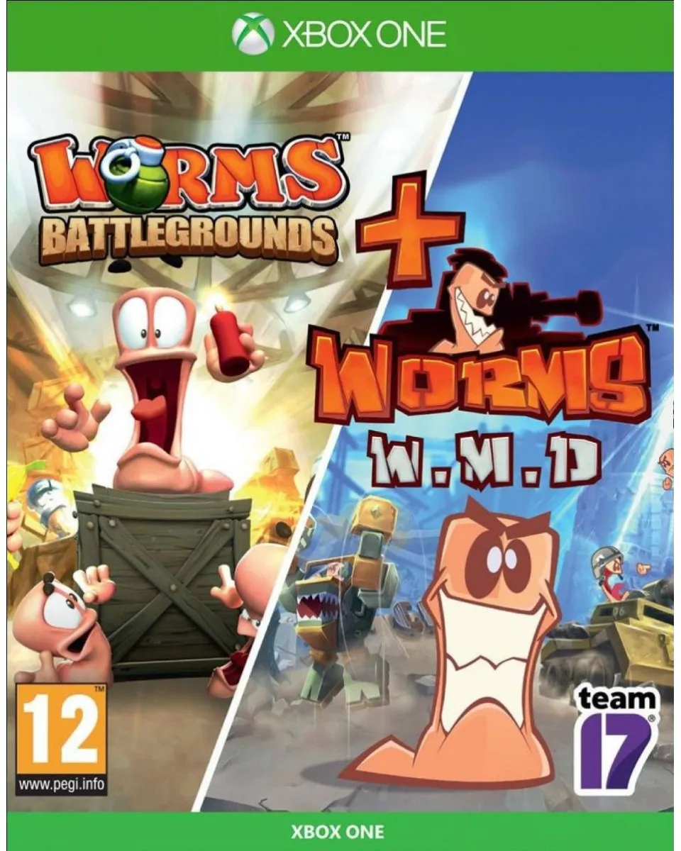 XBOX ONE Worms Doublepack - Battlegrounds + WMD 