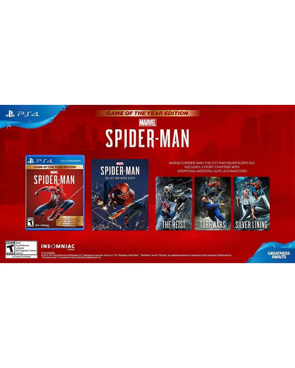 PS4 Marvel's Spider-Man - Game Of The Year Edition 